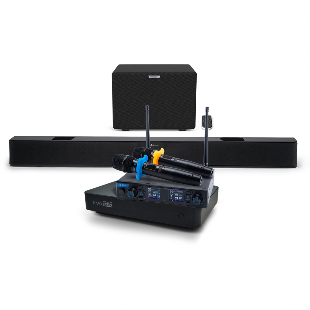 Hi-End караоке-система EVOBOX Premium + EvoSoundBar (саундбар с караоке) в Чайковском