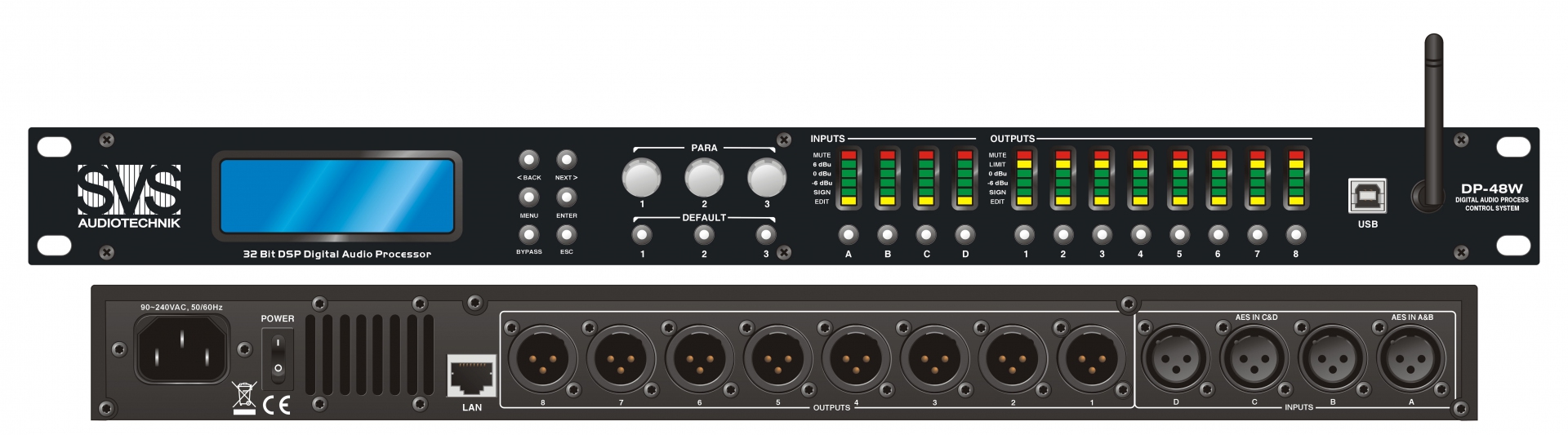 SVS Audiotechnik DP-48W Цифровой процессор: 4 входа 8 выходов в Чайковском