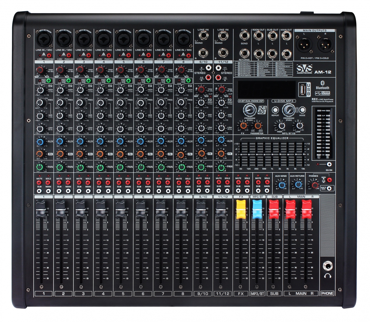 SVS Audiotechnik mixers AM-12 Микшерный пульт аналоговый, 12-канальный в Чайковском