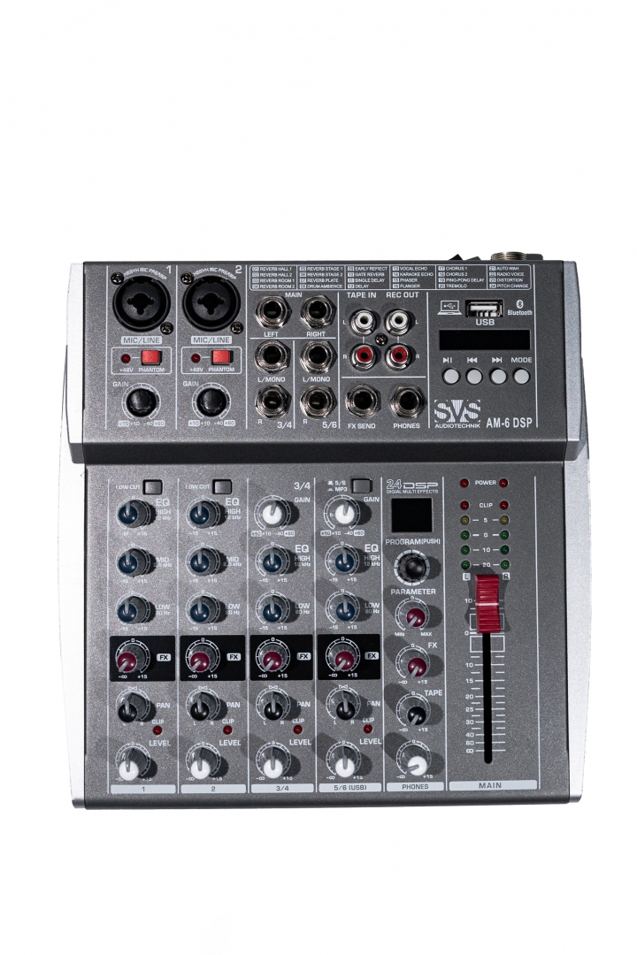 SVS Audiotechnik mixers AM-6 DSP Микшерный пульт аналоговый, 6-канальный SVS Audiotechnik mixers в Чайковском